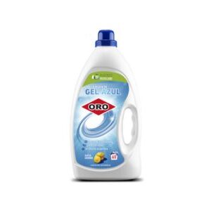 Detergente Oro Active 3,900 lts azul.